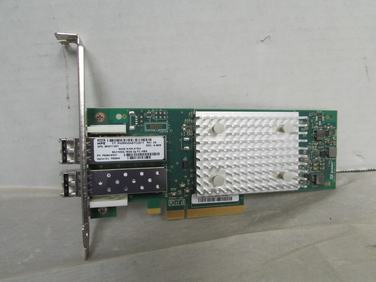 HPE QLE2692-HP SN1100Q 16GB/s Dual Port 2 of 2 SFP High Profile NIC 853011-001