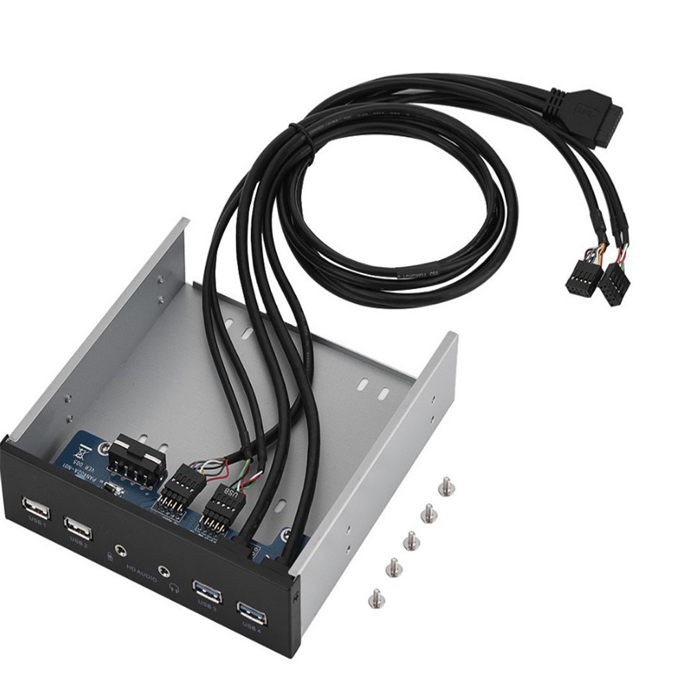 5.25″ Front Panel USB Hub 2 Ports Usb 3.0 And 2 Ports Usb 2.0 With HD-Audio Port