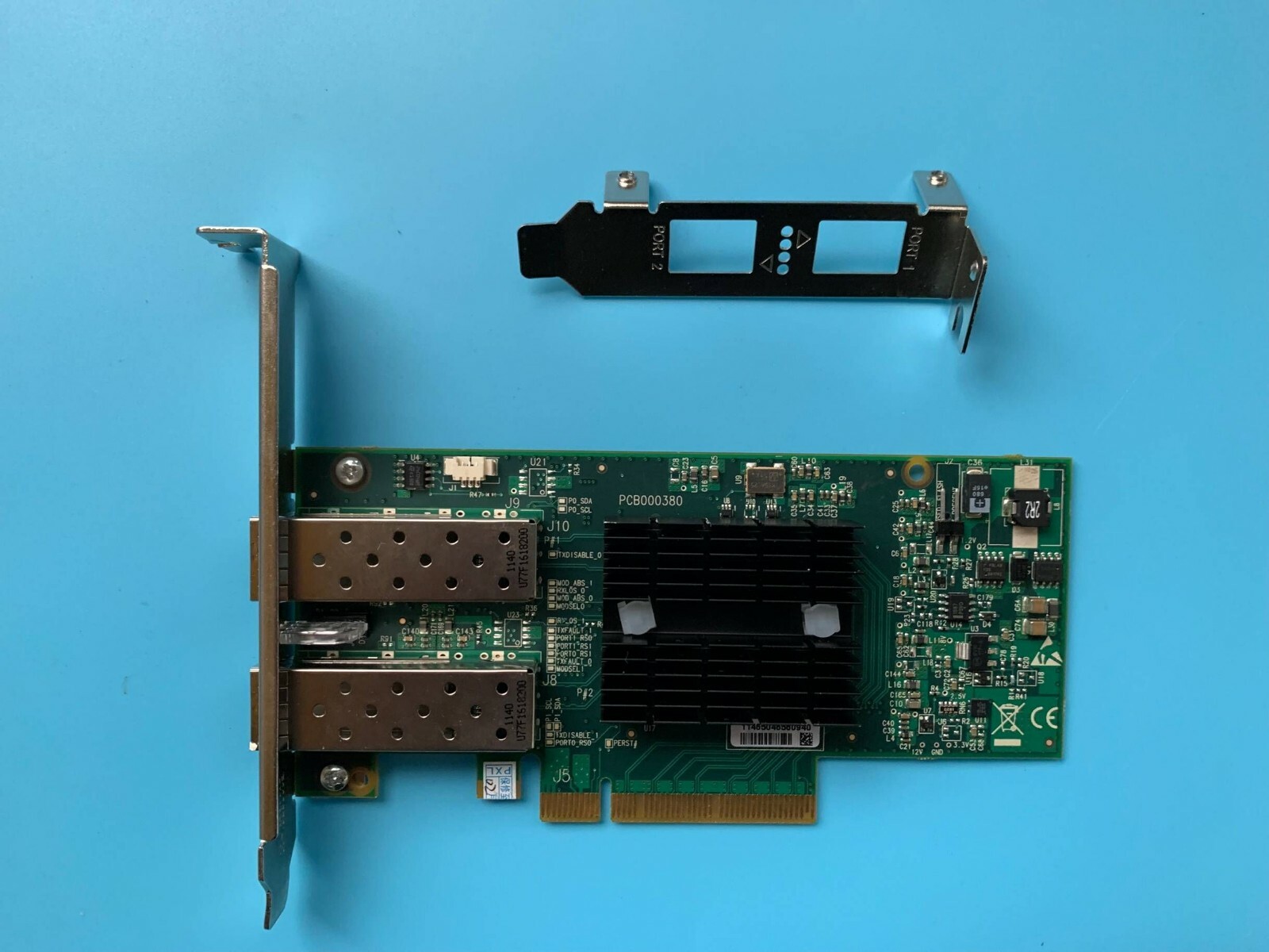 HP 518001-001 Mellanox 10 GbE PCI-e G2 Dual Port Network Card +2* SFP+ cable