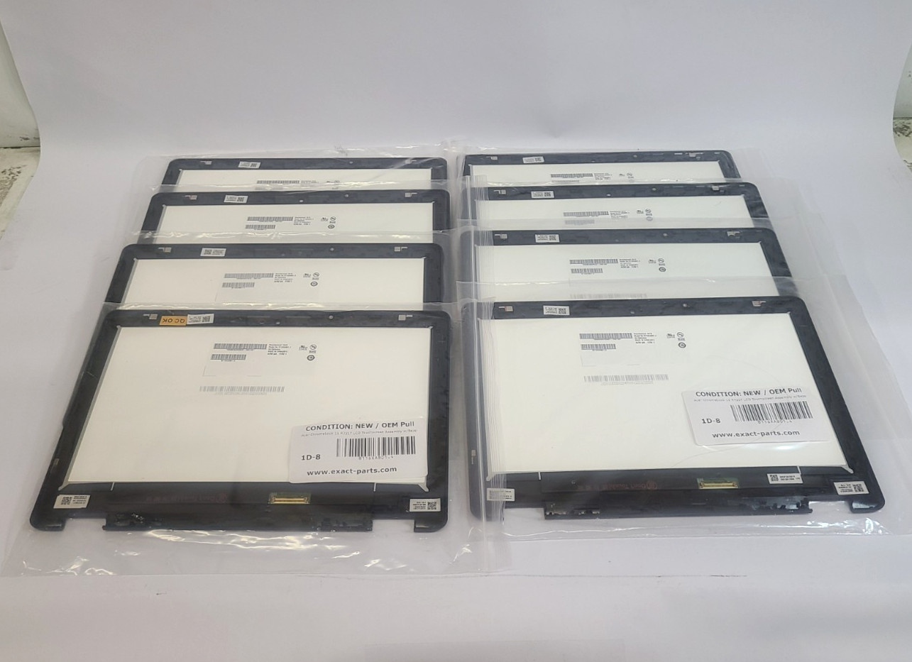 Lot of 8 Acer Spin 11 R751T B116XAB01.4 11.6” LCD Touchscreen Assemblies