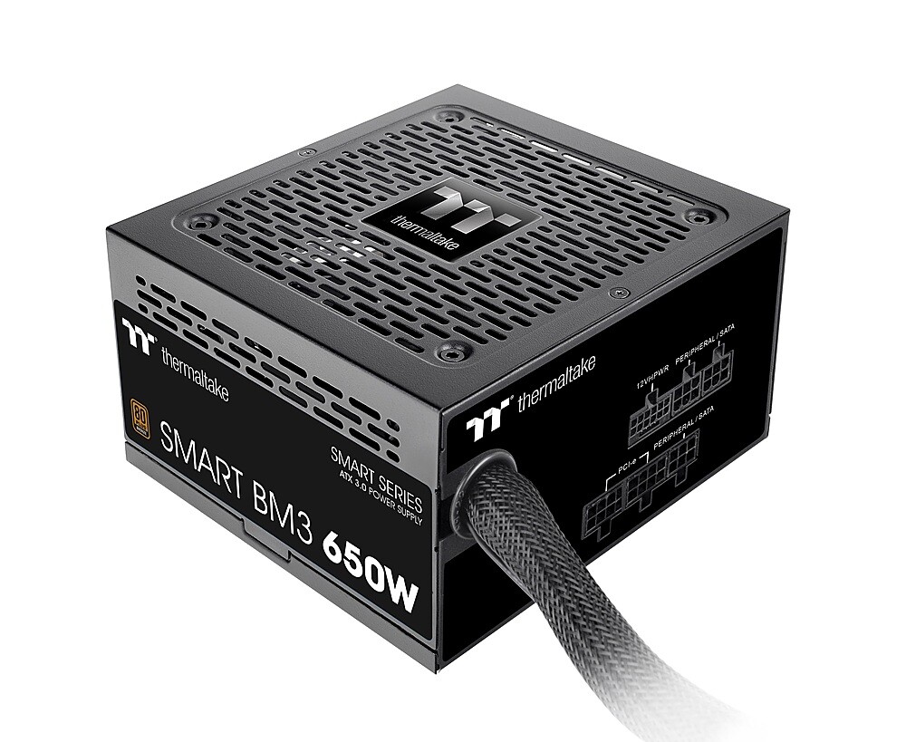 Thermaltake – Smart BM3 80+ Bronze PCIE Gen 5 ATX 3.0 750W Semi-Modular Power…