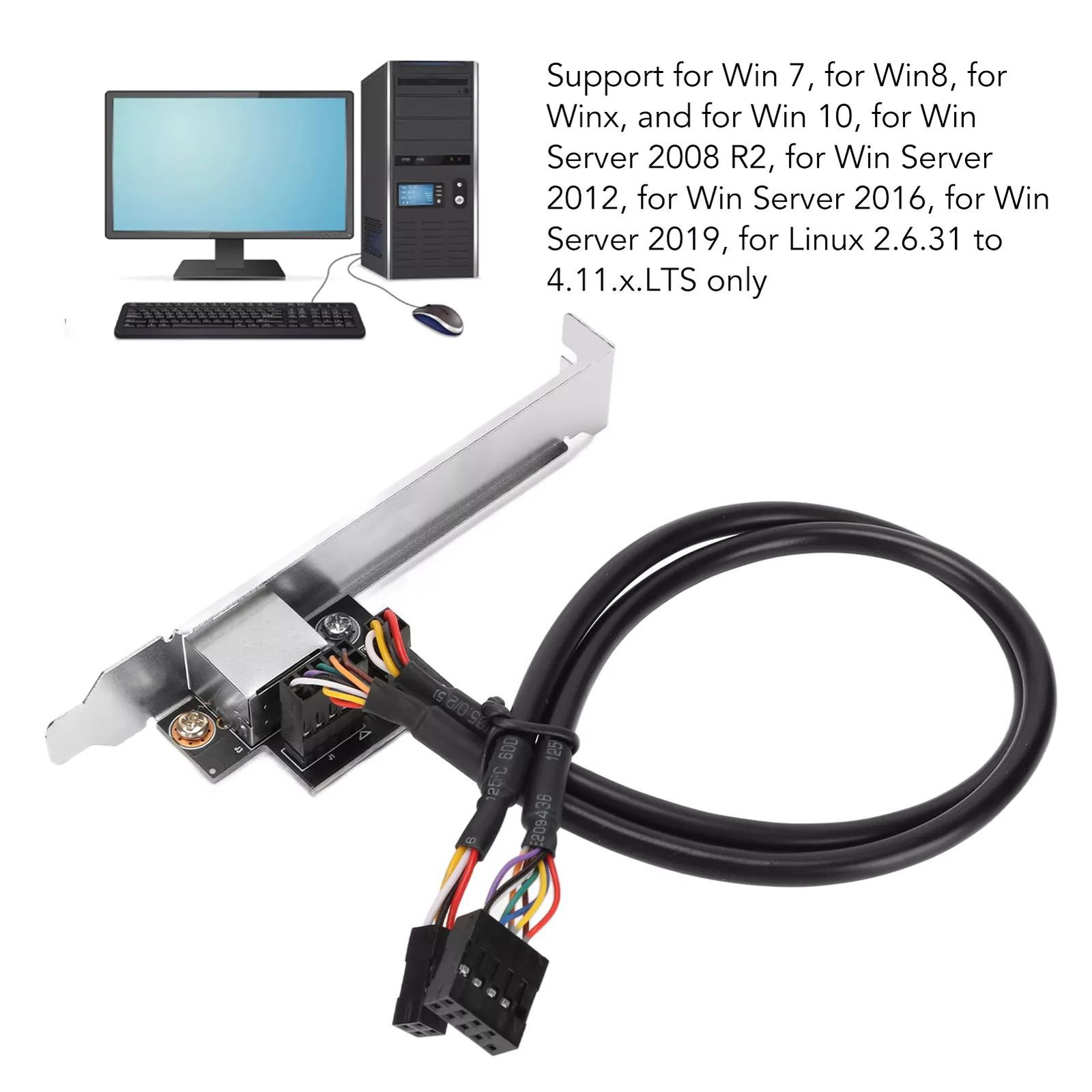 RTL8111H Mini PCI E Gigabit Ethernet Card 10Mbps 100Mbps 1000Mbps Free Drive