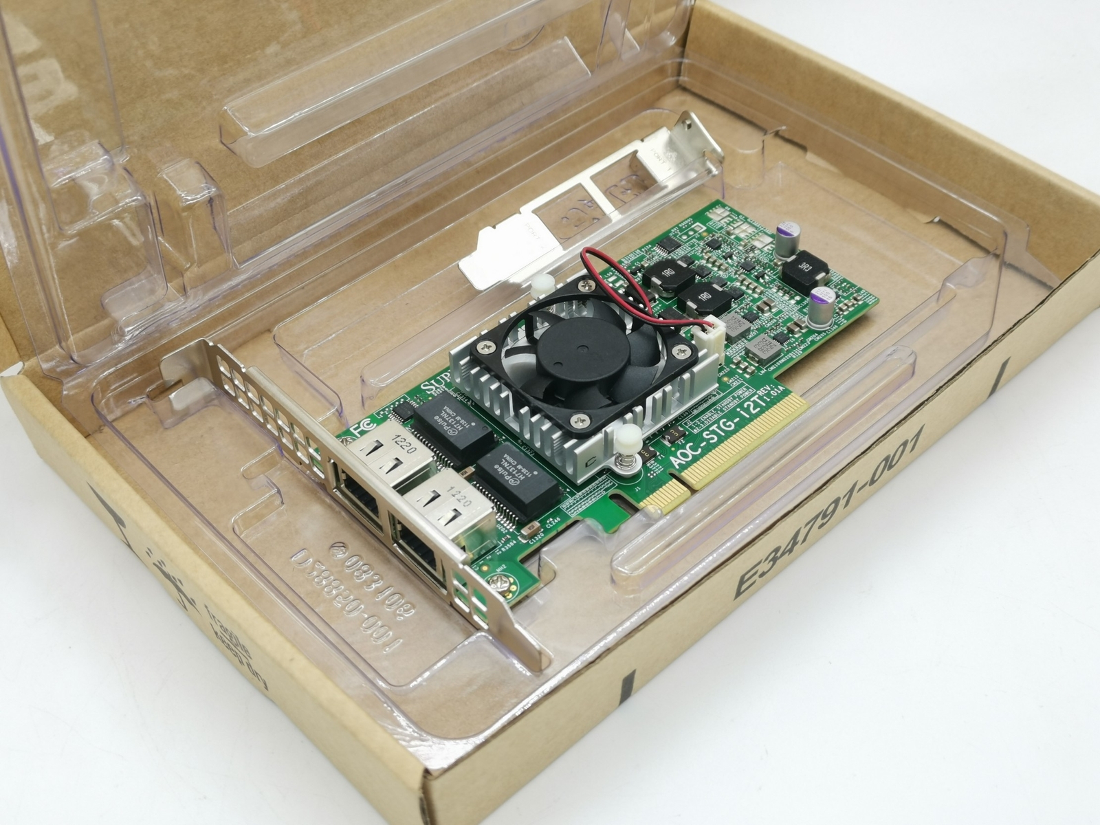 Supermicro AOC-STG-i2T Dual Port 10GbE Ethernet PCI-E Adapter (Intel X540-AT2)