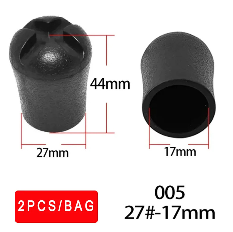 2PCS 27# 13.2-22MM PVC Butt End Gimbal Cap Covers Cap Rod Building for DIY Prote