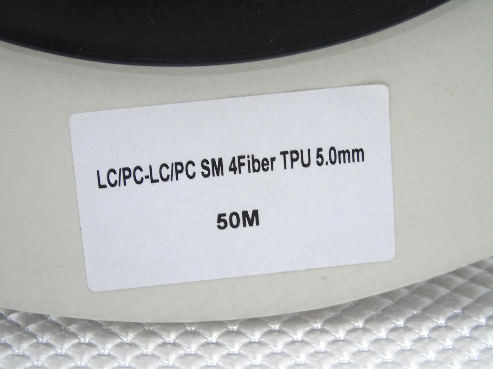50 Meters 4 Core Industrial TPU LC to LC Outdoor Armored Fiber Optic Cable OS2