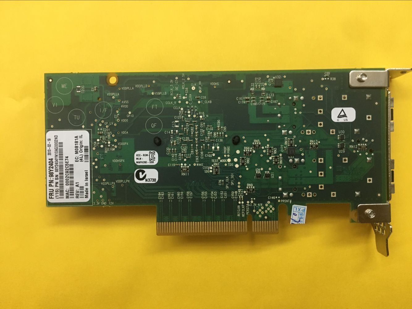 MNPH29D-XTR MELLANOX 10Gbe ETHERNET DUAL PORT CONNECTX-2 SFP+ 5.0GT/S