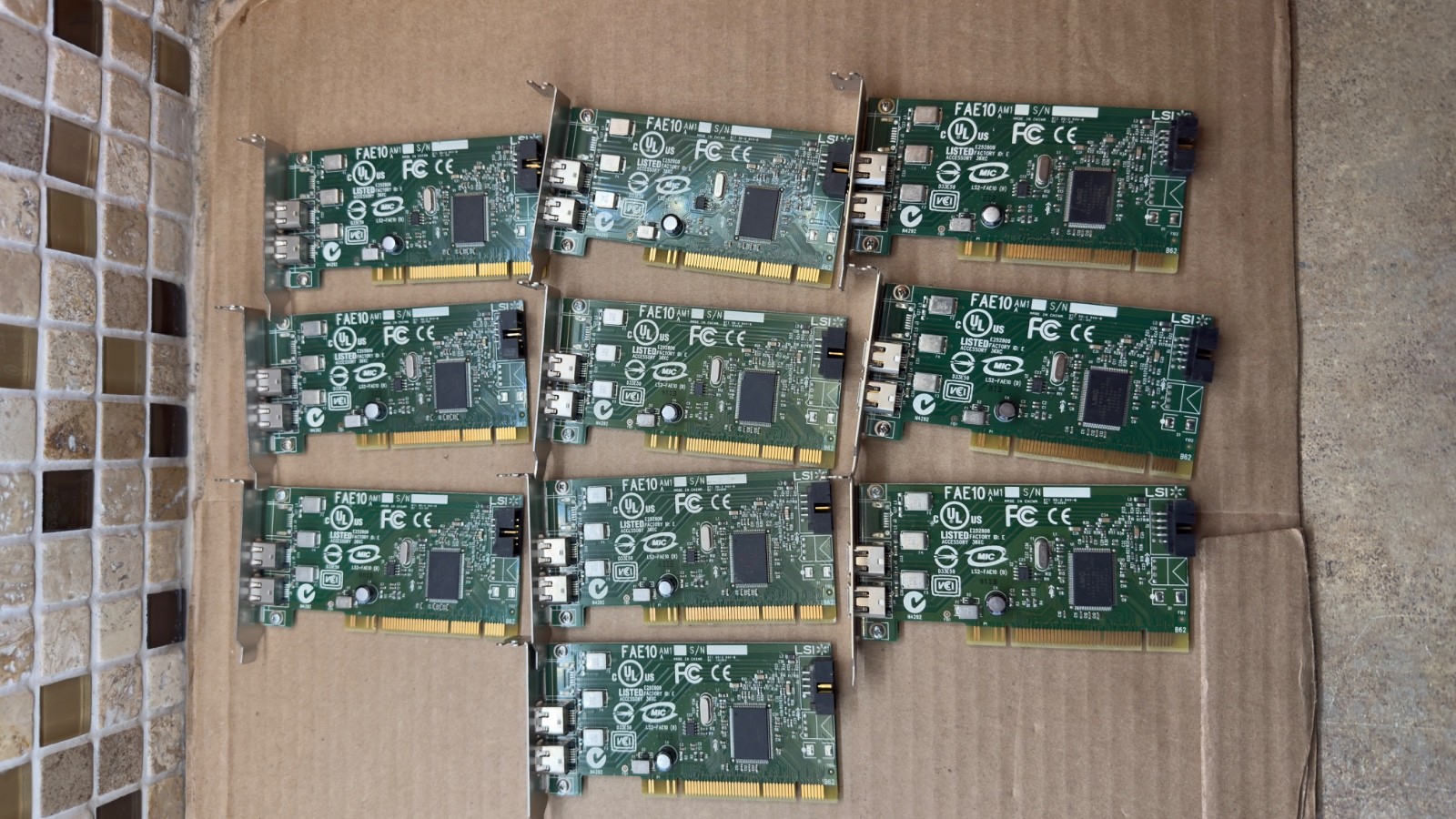 10X Dell J886H Dell 1394A Dual Port 2 Ports PCI FireWire Card Low Profile 0J886H