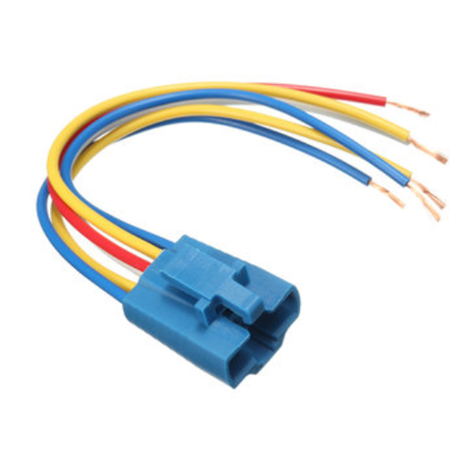 1PC 22mm 6Pin Metal Push Botton Switch Wire Harness Socket Plug Holder Connector