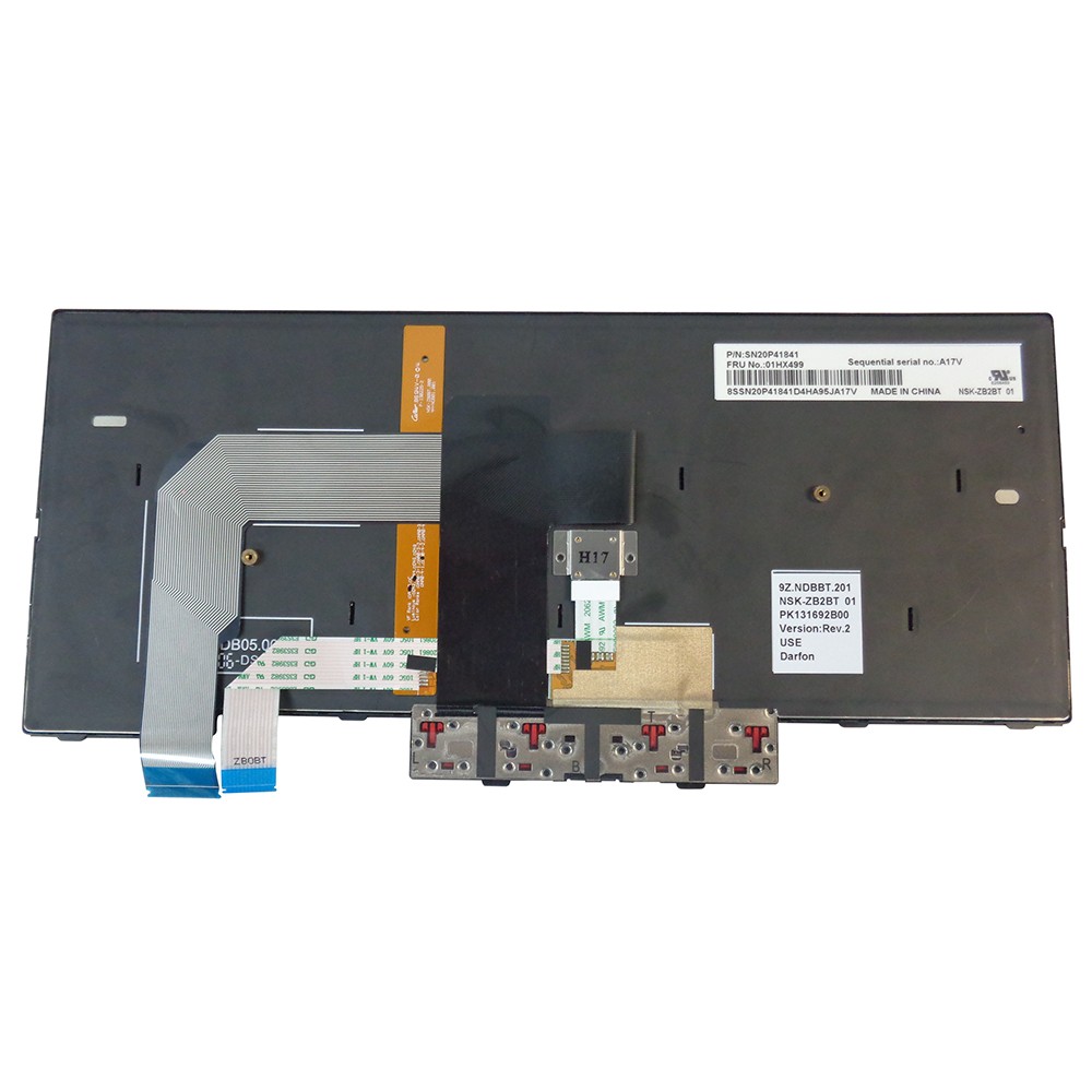 Backlit Keyboard for Lenovo Thinkpad T480 Laptops