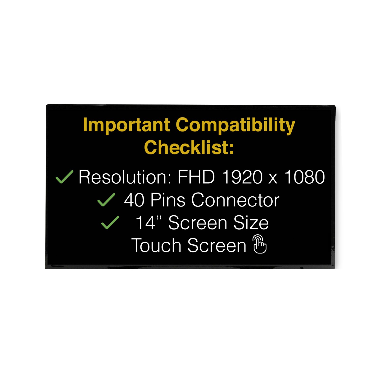 Lenovo PN SD10Q66945 40 Pins FHD Touch Screen Replacement LCD Display With Tools