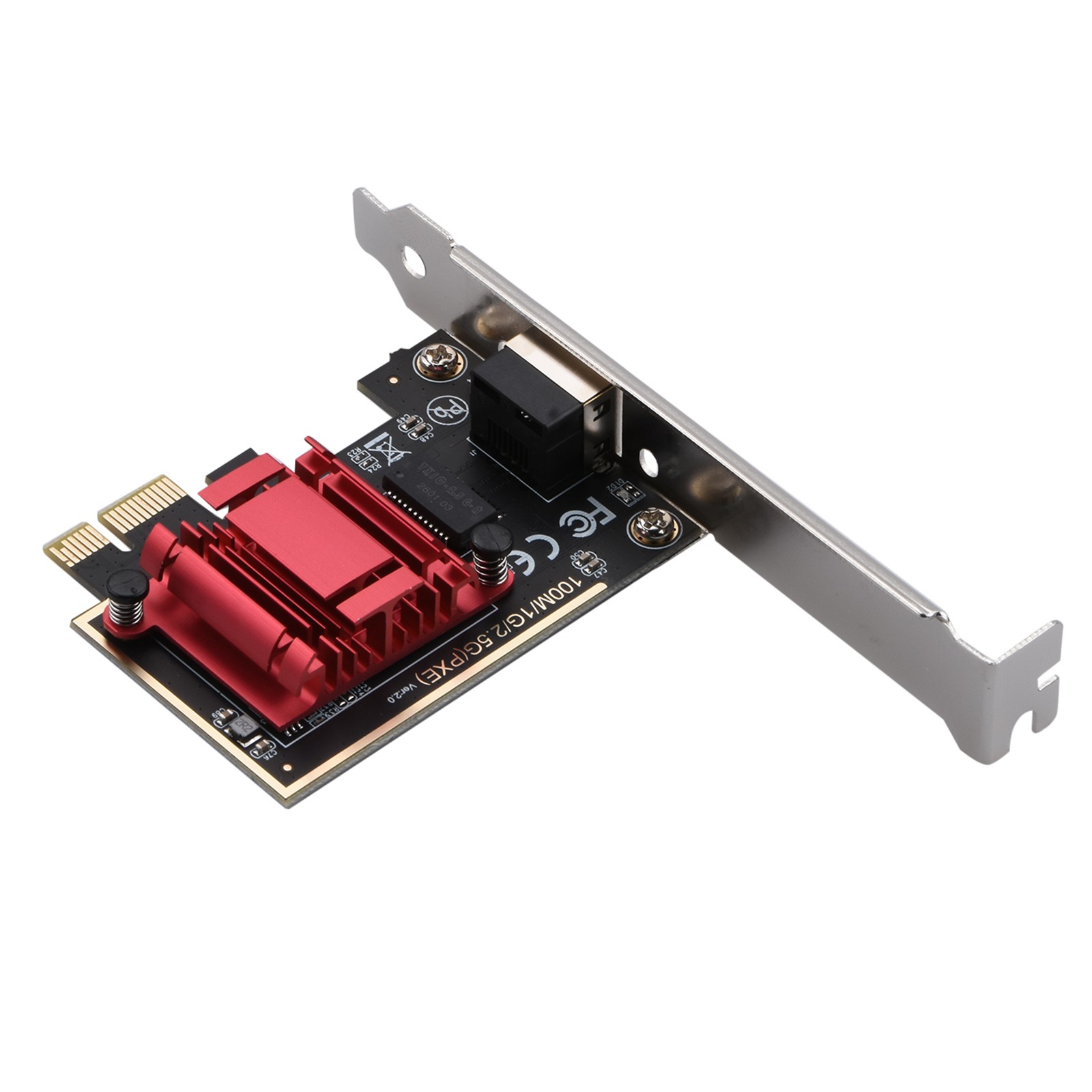 2.5G PCI-E To RJ45 Network Adapter Card RTL8125 Chip 2.5Gbps For Win7/8/10/11