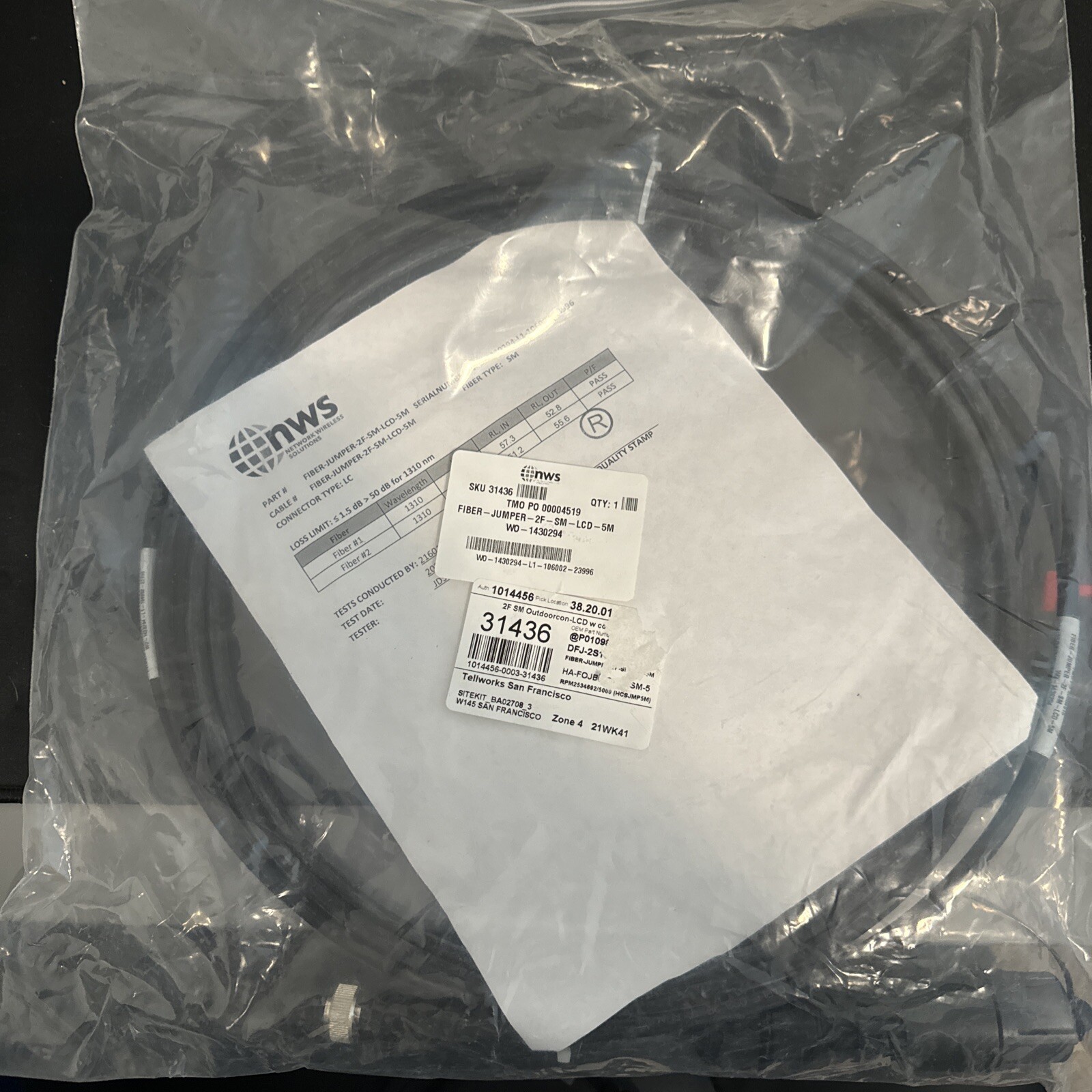 2F-SM-LCD-5M NWS FIBER JUMPER OUTDOOR LCD 5M NEW – T-MObile