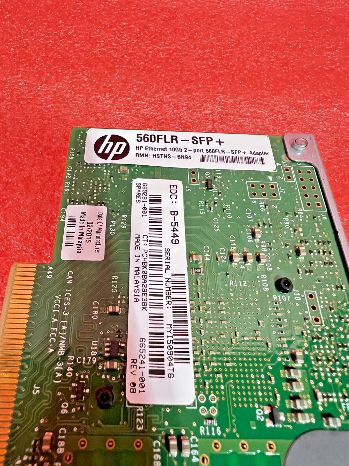 HP 10Gb/s Dual Ports 560 FLR-SFP+ Adapter 669281-001