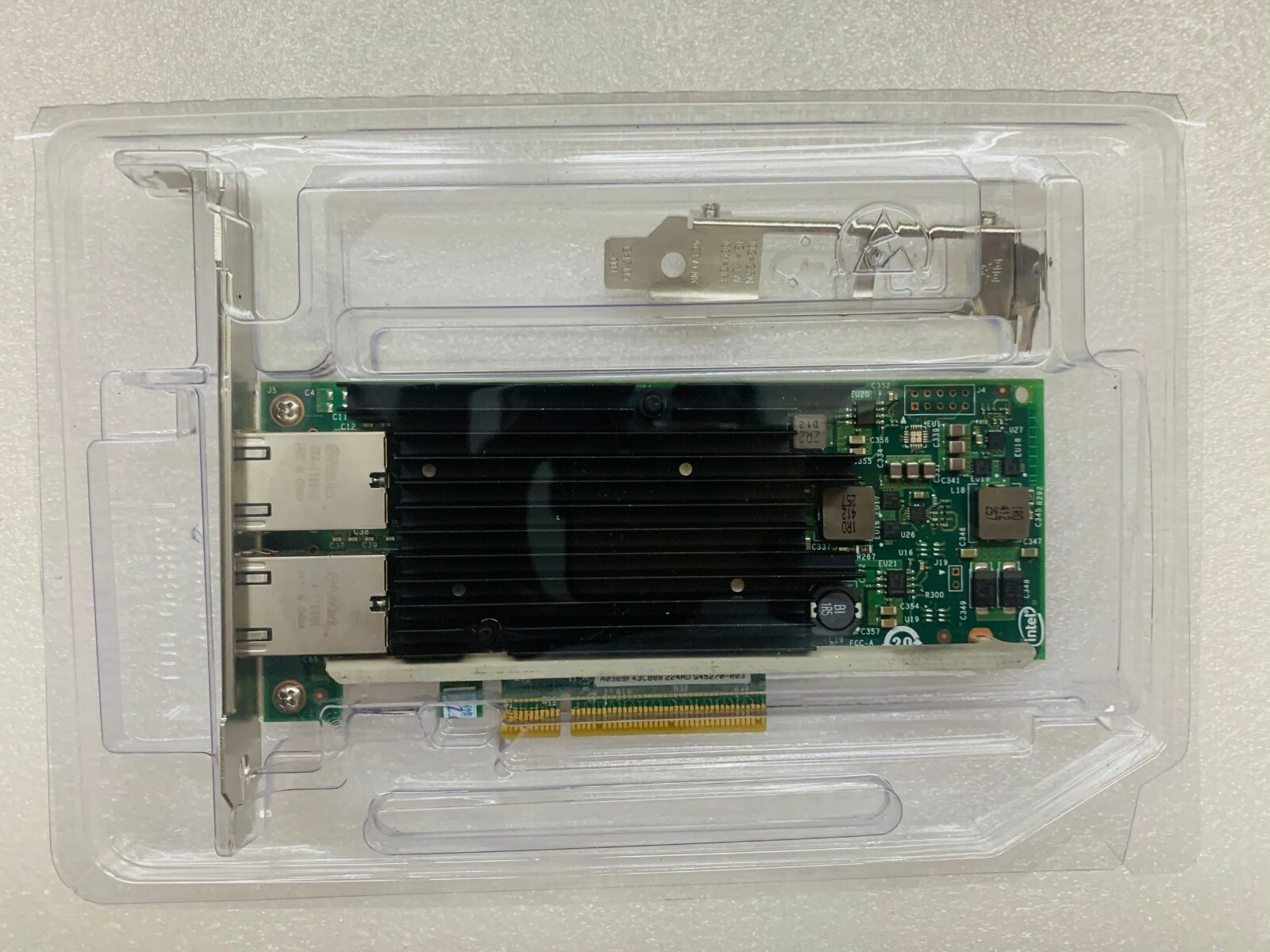Genuine INTEL CONVERGED DUAL PORT NETWORK ADAPTER X540-T2 X540T2 BOTH BRACKETS
