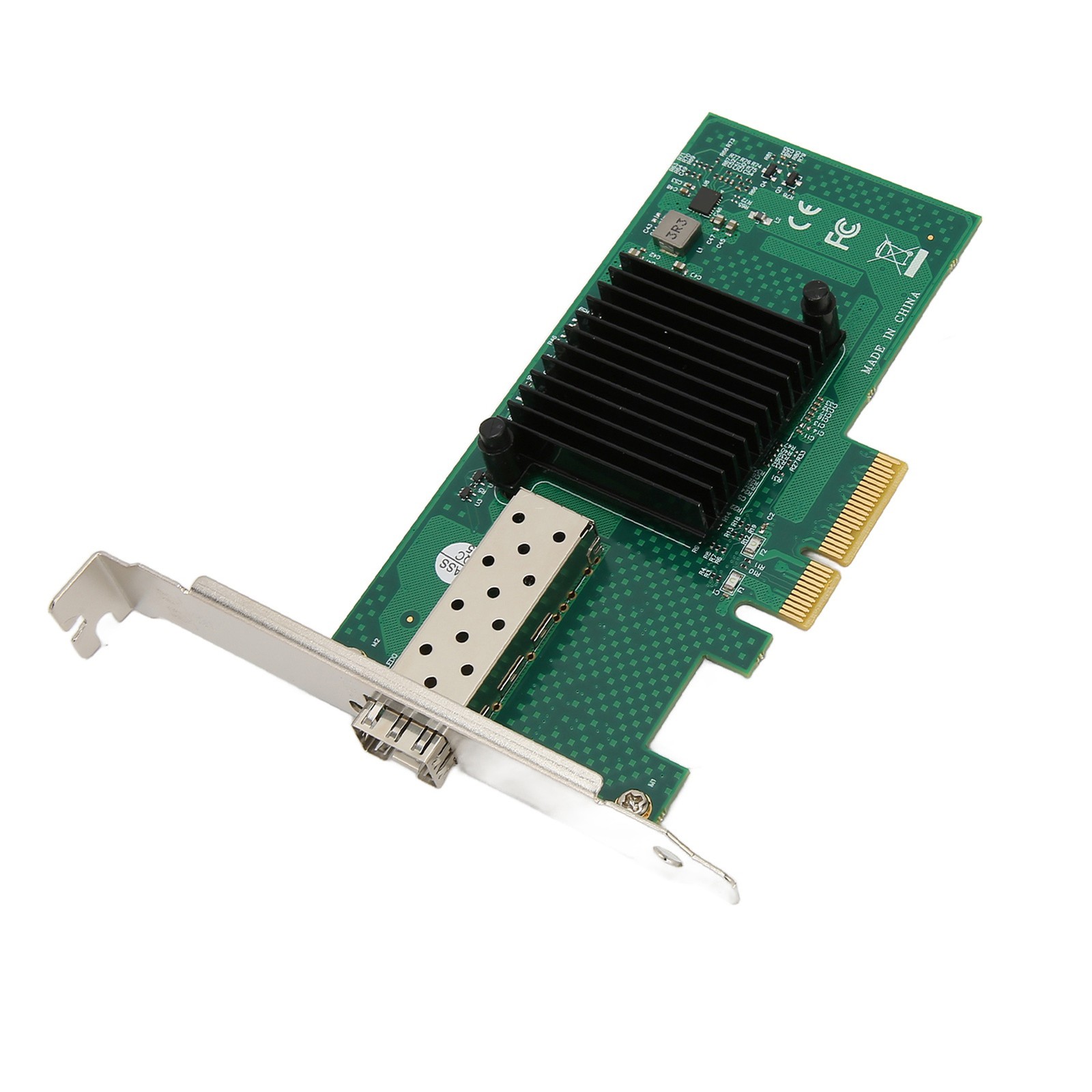 PCIe Network Card 10000Mbps PCI Express X4 5.0GT/s SFP LC Optical Fiber Gigabit