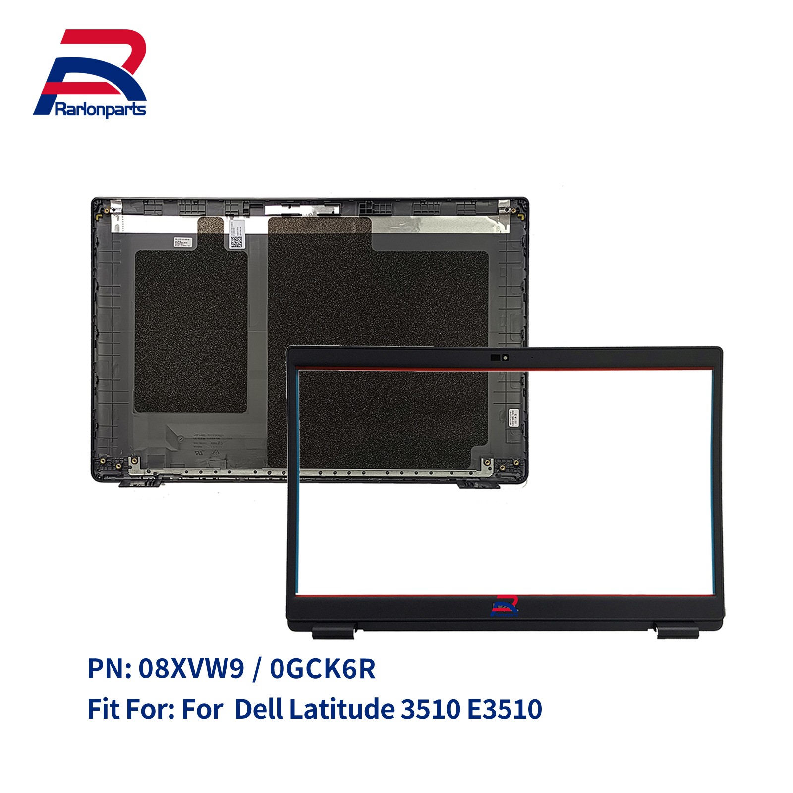 New For Dell Latitude 3510 E3510 LCD Back Cover Bezel Hinges Rear Lid 08XVW9 US