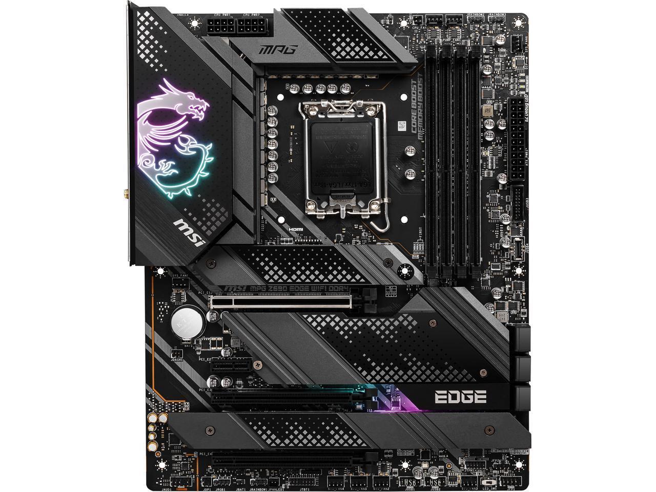(Factory Refurbished) MSI MPG Z690 EDGE WIFI DDR4 LGA 1700 ATX Intel Motherboard