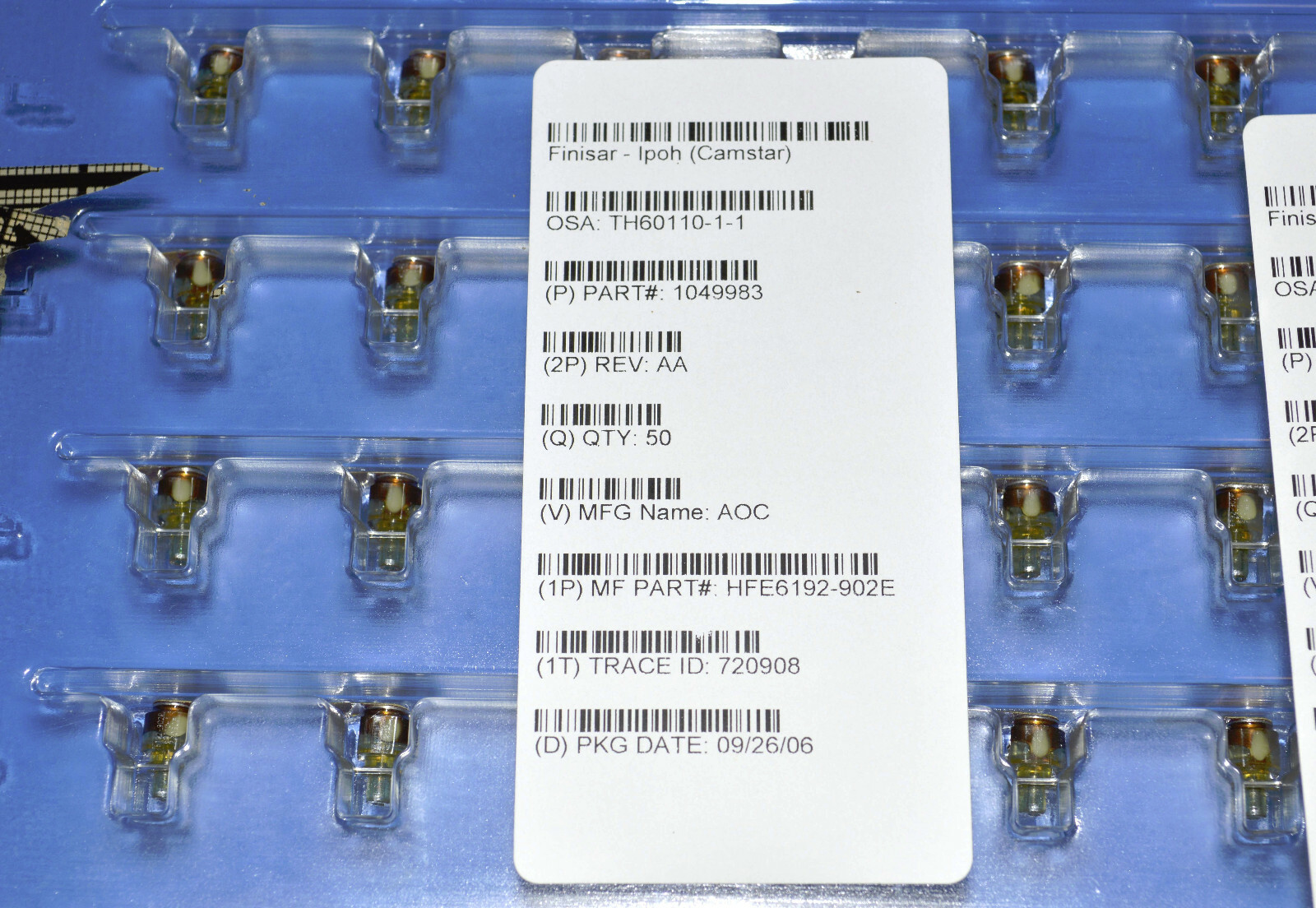 58 X ADVANCED OPTICAL HFE6192-902E Lasers VCSEL LC TOSA FINISAR