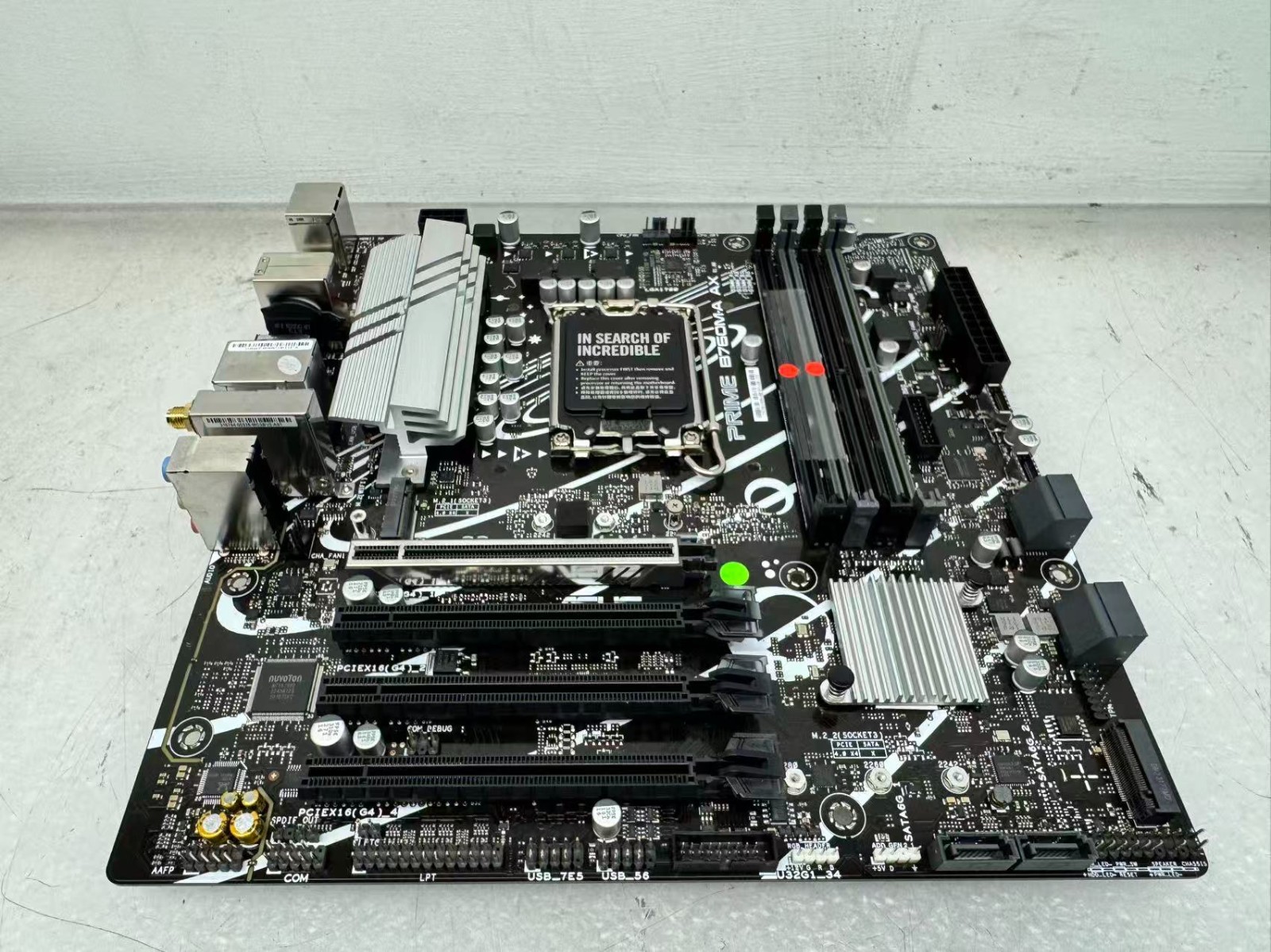 ASUS PRIME B760M-A AX micro ATX Motherboard Intel Socket LGA1700 DDR5 WIFI READ”