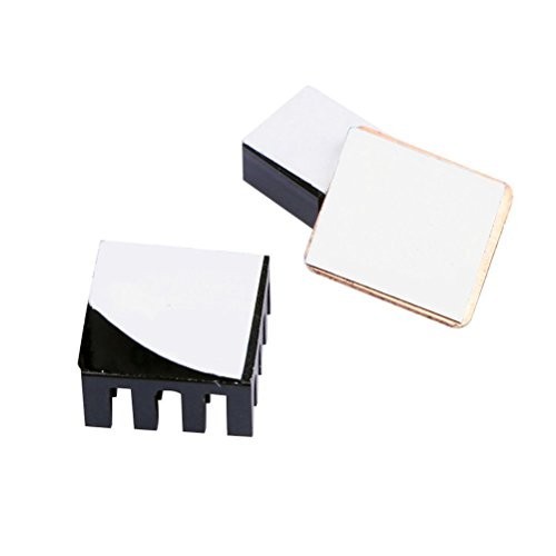 124pcs Heatsink Kit – 9 Sizes Multicolor Aluminum & Copper + Thermal Adhesive Ta