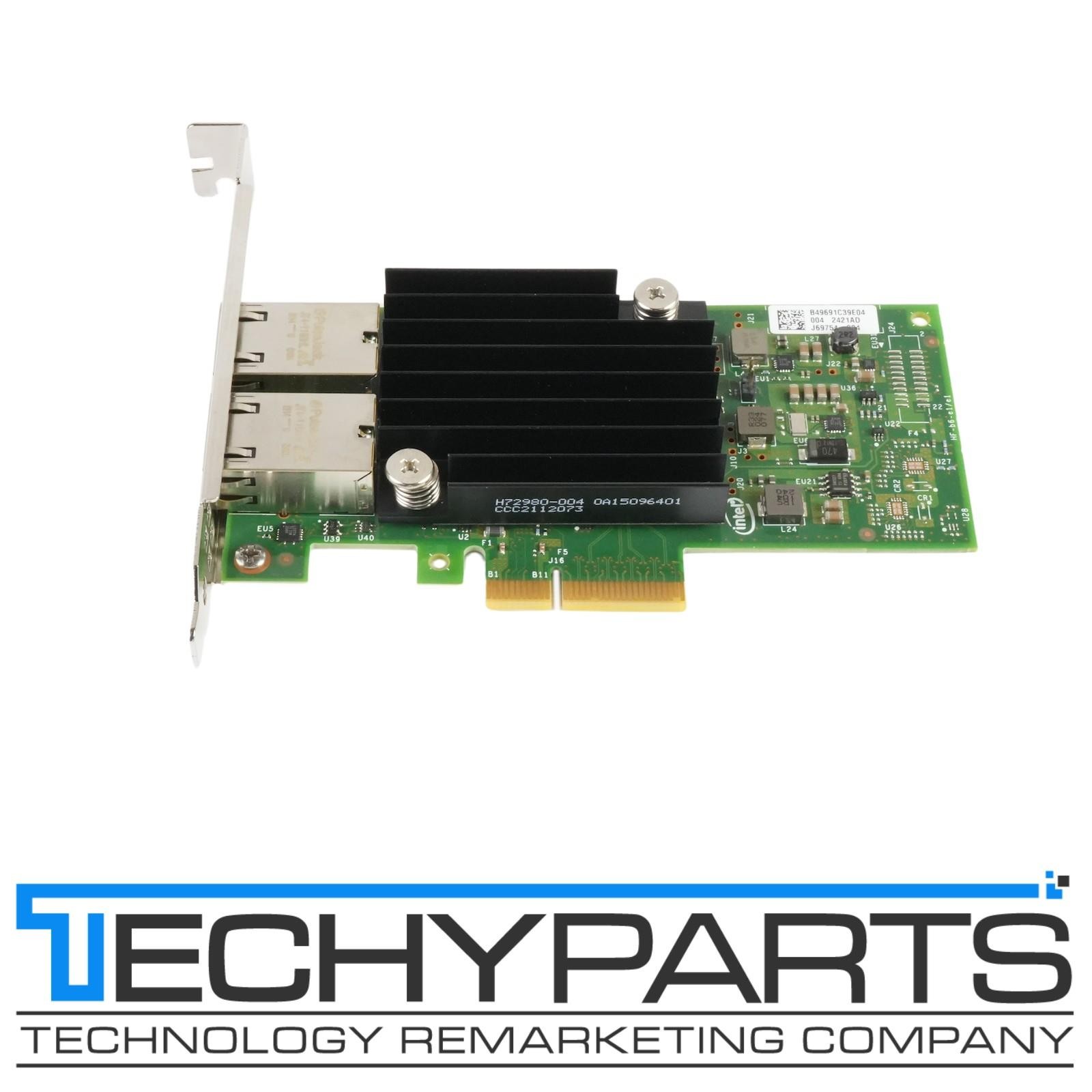 Dell 4V7G2 Intel X550-T2 Dual Port 10GbE PCI-E 3.0 x4 Ethernet CNA LFF