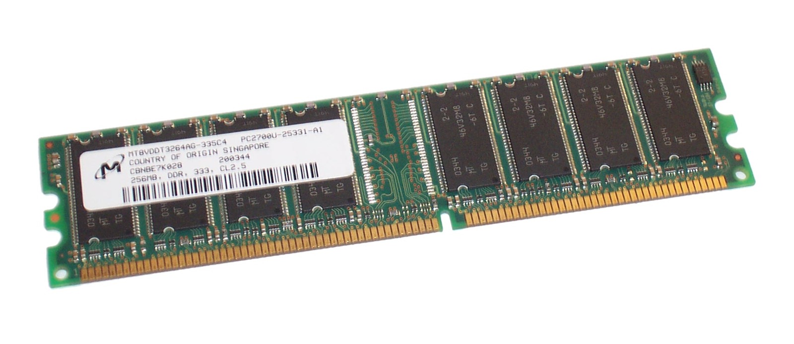 HP 256Mb Pc2700 333Mhz Cl2.5 Ddr Non-Ecc Sdram Memory Module Tested Working