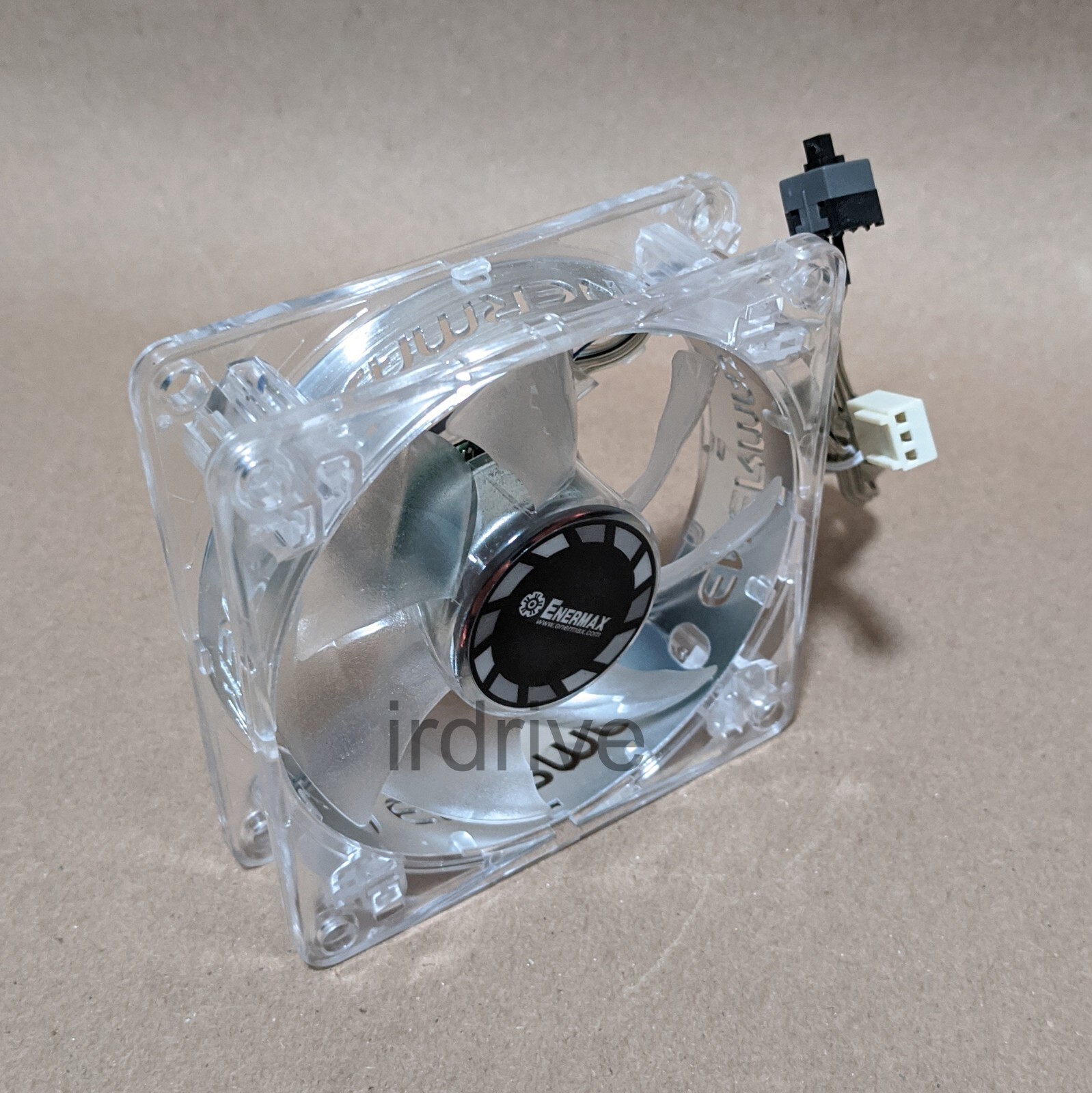 4pack: NEW Enermax Twister 80mm Blue LED 3pin 12V ON/OFF Switch Case Cooling Fan