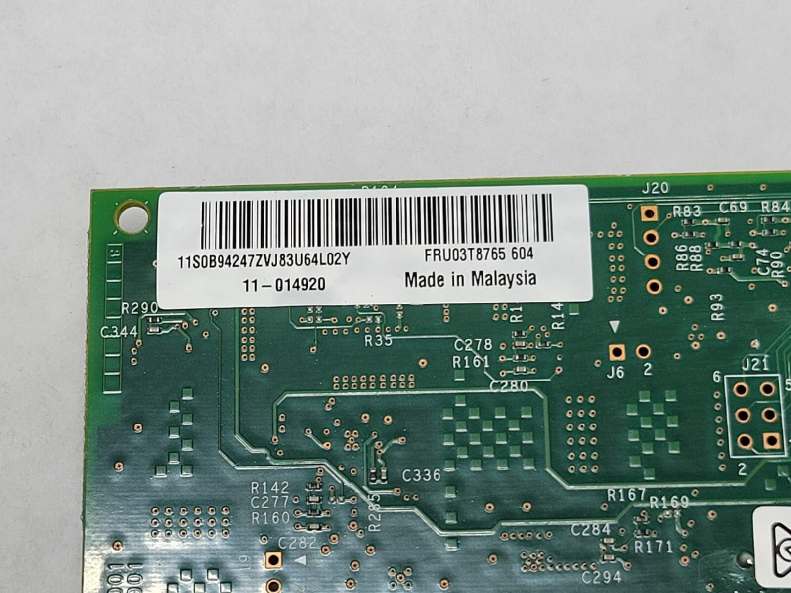 IBM Intel X540-T2 10Gb DP Network Adapter 49Y972 49Y7972 FRU03T8765 Low Profile