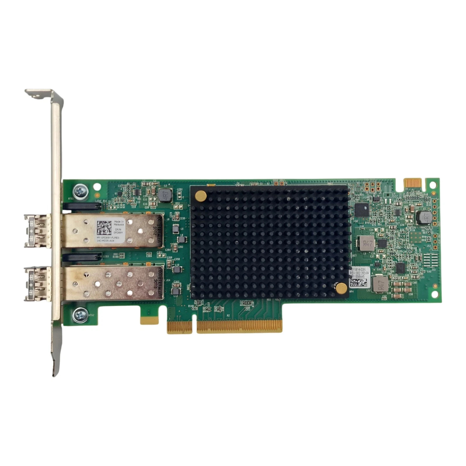 NEW Dell Emulex LPe35002 Dual Port 32Gb FC SFP+ HBA HH+FH PD89Y + 2x 32Gb SFP+