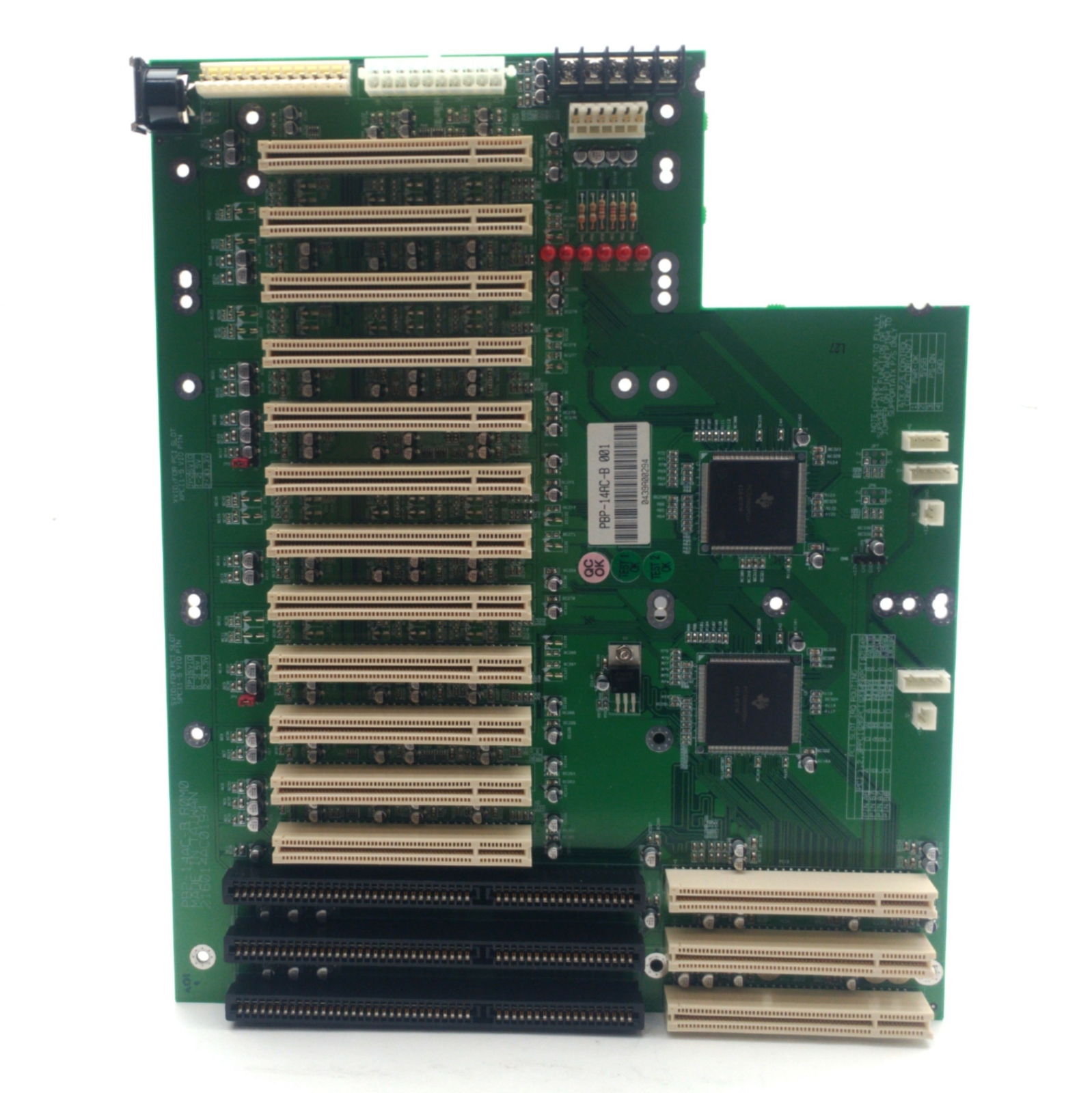 Portwell PBP-14AC-B Computer Backplane, AT/ATX, 3x PCI-ISA, 12x PCI, PICMG 1.0