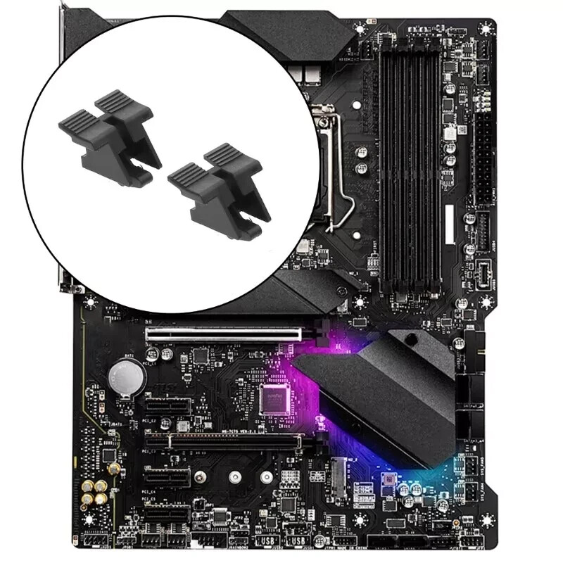 NEW *LOT OF X5* Universal PCIE 16X Slot Retention Clip Graphics Card Slot Socket