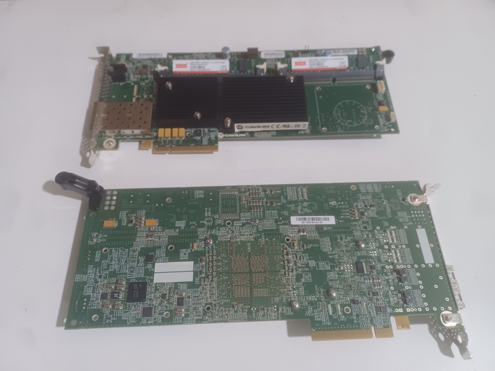 LOT OF 2: CAVIUM NETWORKS 2-PORT 10GB 8MB INTERFACE CARD CN6870C-210NV-M8-3.0-G