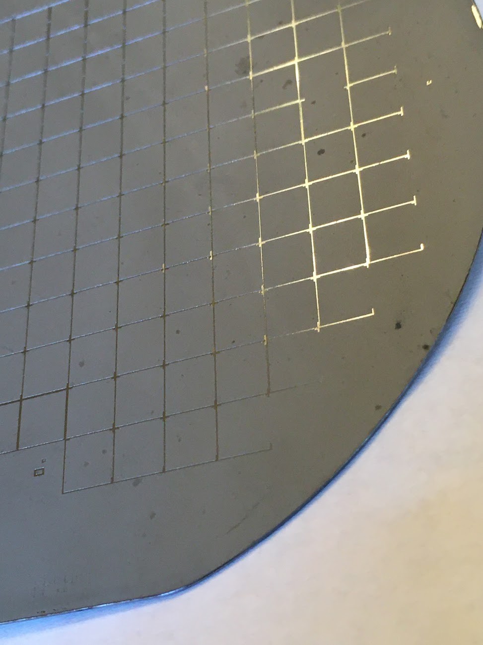 4″ Silver ? Unknown Silicon Wafer 1980s Extremely Rare Silver Wafer Vintage CPU
