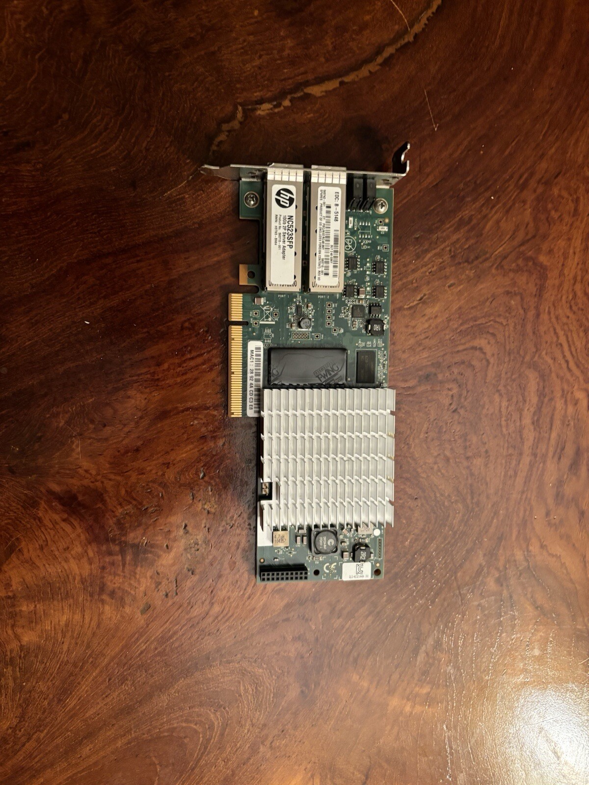 HP NC523SFP QLE3242-HP Dual Port 10Gb Ethernet 10GbE SFP+ PCI-E NIC Network