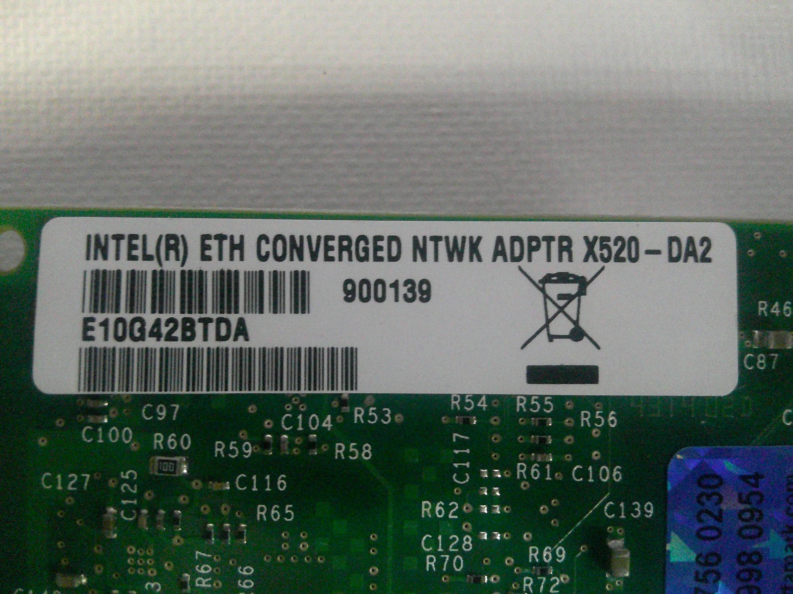 Dell Intel X520-DA2 Dual Port 10GbE Gigabit Ethernet Adapter