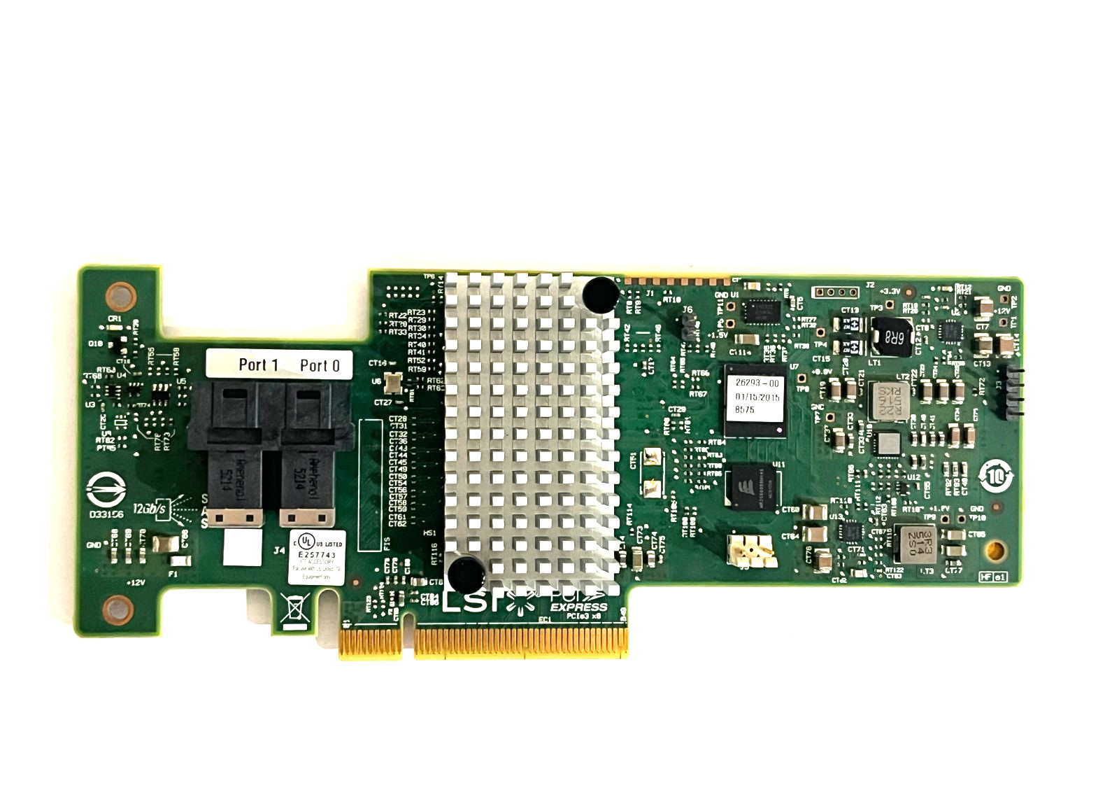 LSI SAS9340-8i 12Gbps SAS 8-Port RAID Card PCIe 3.0 + SAS Cable Lenovo IBM 46C91