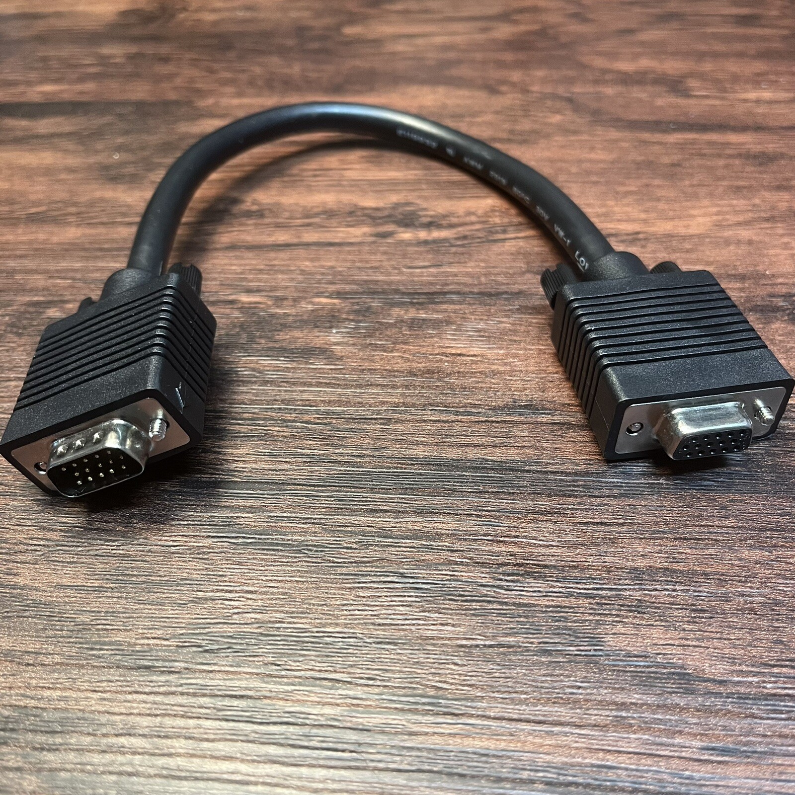 3DFX Voodoo 1 & 2 VGA Pass Through Loopback Cable 12″ Male To Female 15-Pin