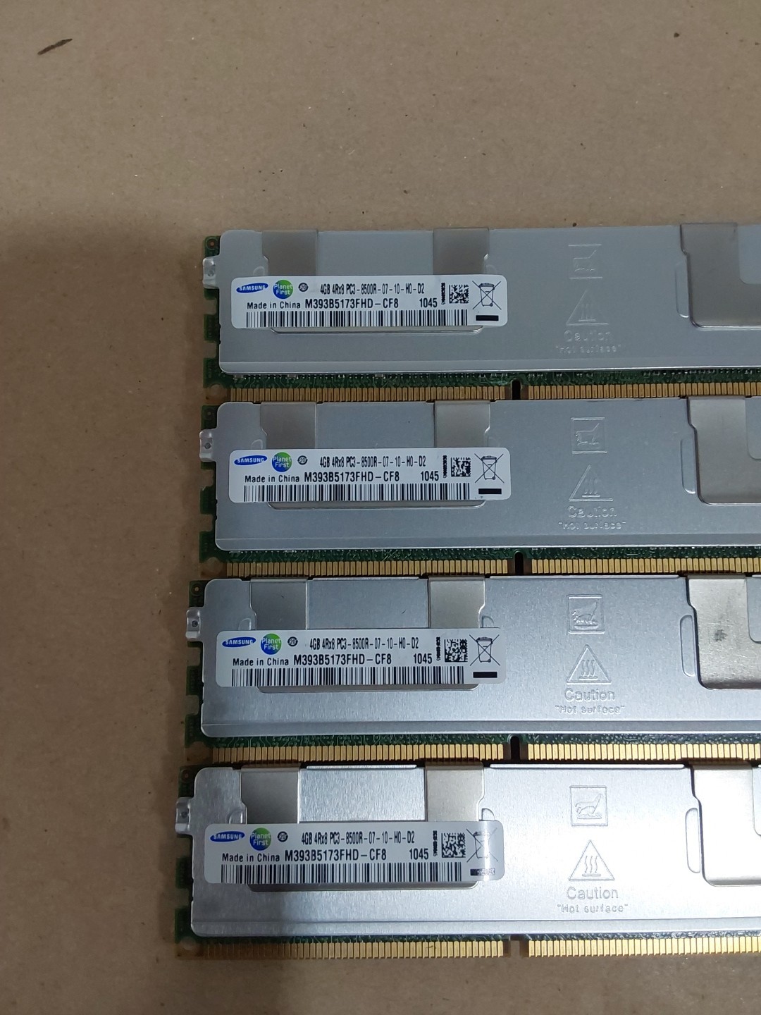 Samsung 4GB 4Rx8 ECC Server RAM M393B5173FHD-CF8 (Lot of 4)