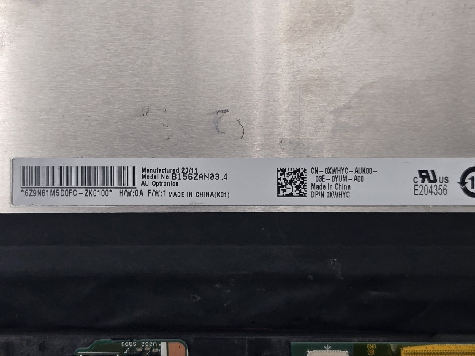 Genuine UHD 4K LCD Touch Screen Display Dell Inspiron 15 7590 7591 2-in-1 TCFGP