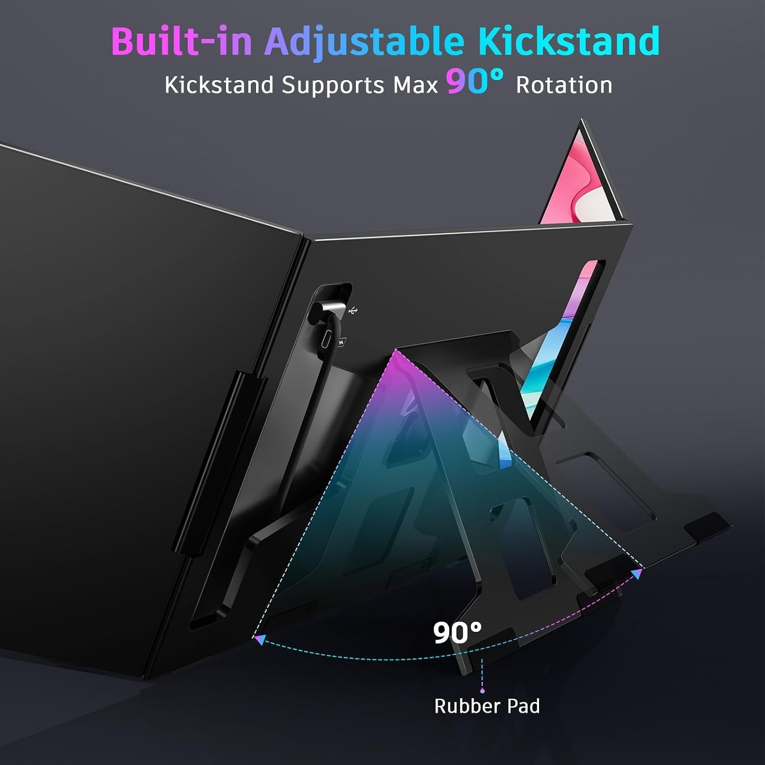 All-in-One 15.6-Inch USB-C Laptop Screen Extender – Eye Care Technology Included