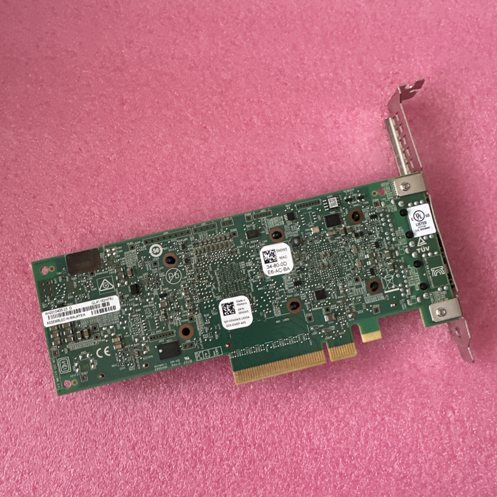 Dell 5N0W3 QL41162HFRJ 2-Port 10GBASE-T RJ45 Network Adapter Card Full Height