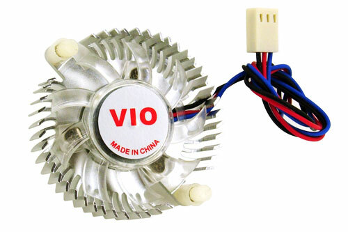 PC Computer VGA Graphics Card Chipset Cooler Heatsink 3-Pin Fan 55mm Mount Hole