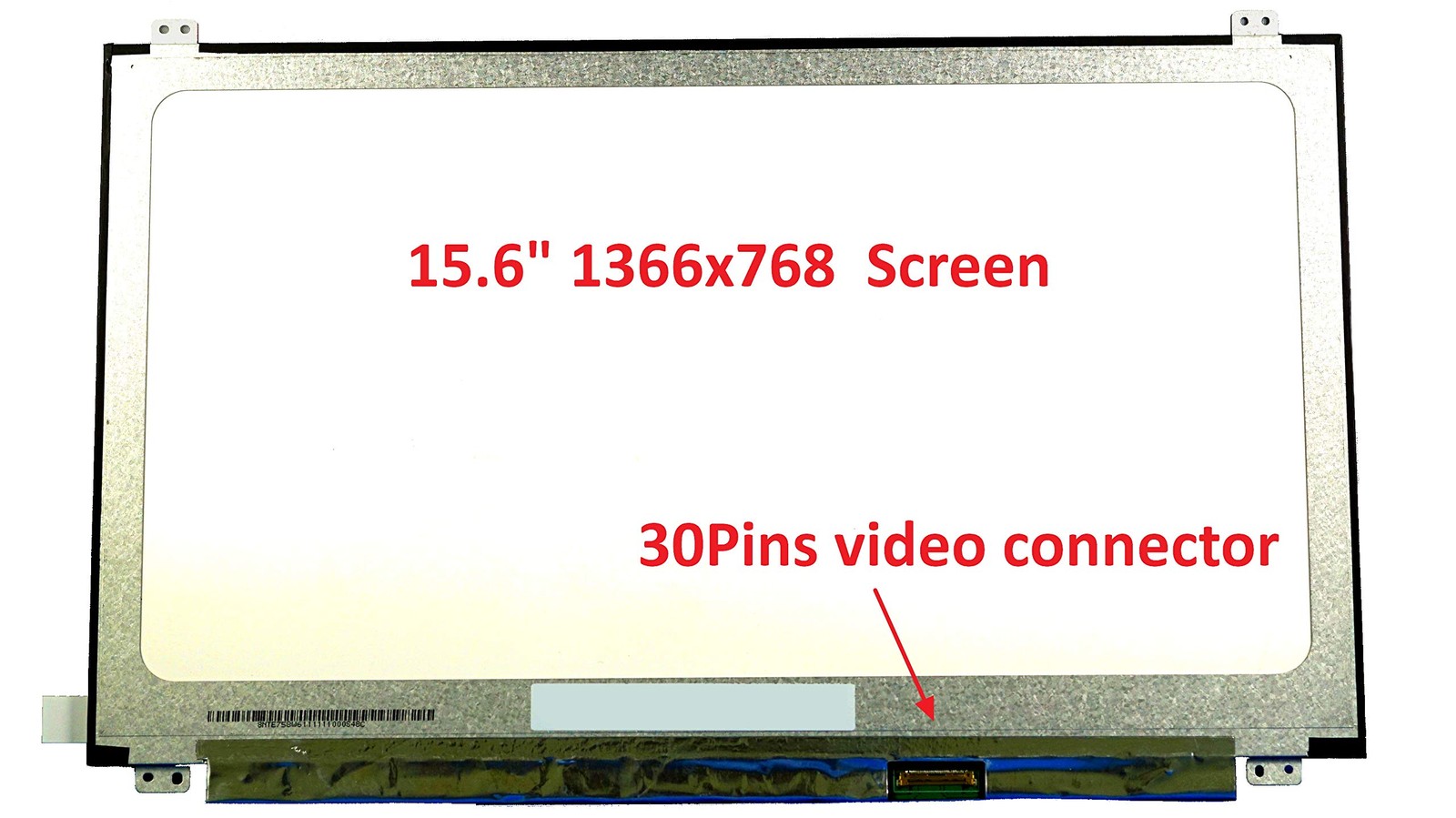 New LCD Replacement Screen 15.6 Inch NT156WHM-N45 (with Brackets) HD 1366×768…