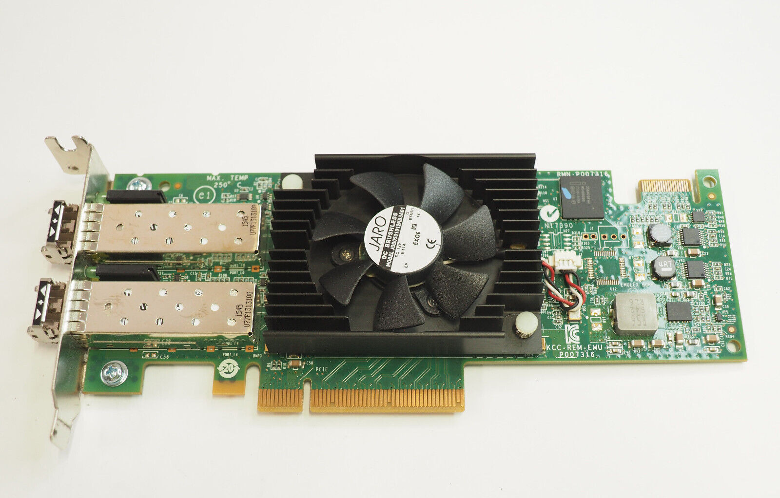 Dell 6VK2R Emulex LPE16002 16GB Dual Port Host Bus Adapter Server Card w/ 2 SFP