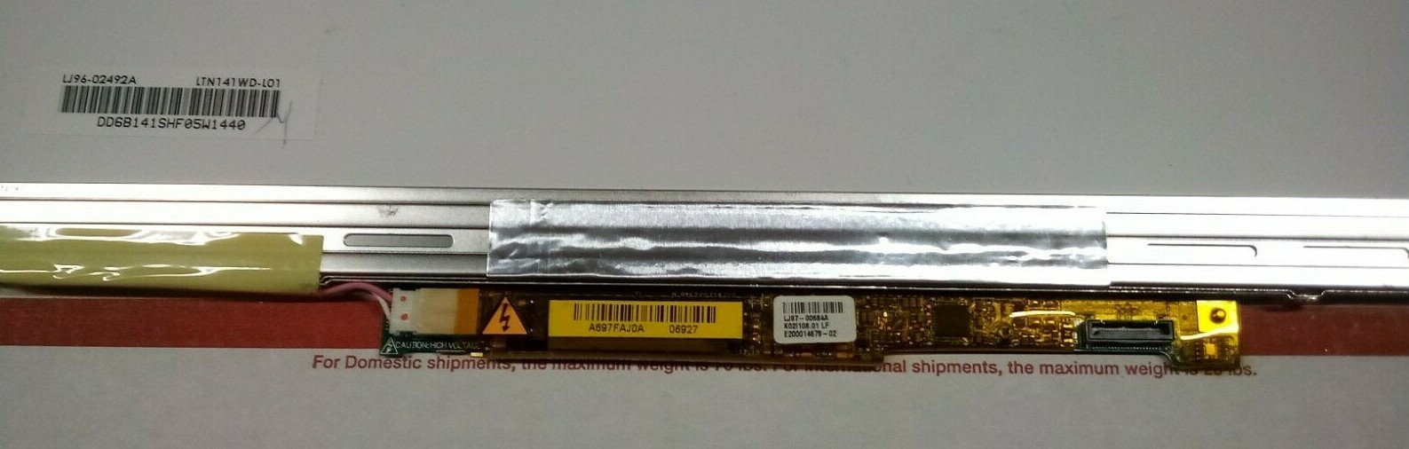Samsung 14.1″ 1440×900 WXGA+ 30pin Laptop Matte LCD Display Screen LTN141WD-L01