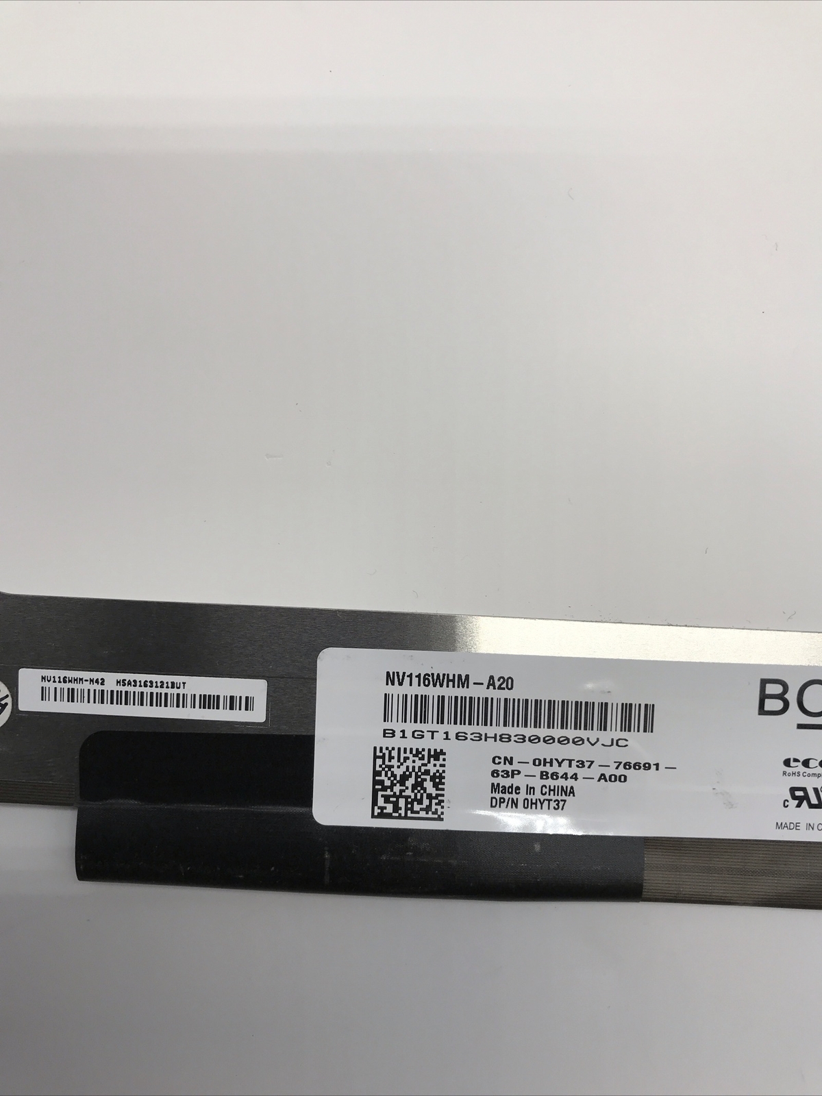 Dell 11 Chromebook LCD Touch Panel (From Dell 3120 3180) – NV116WHM-A20 0HYT37