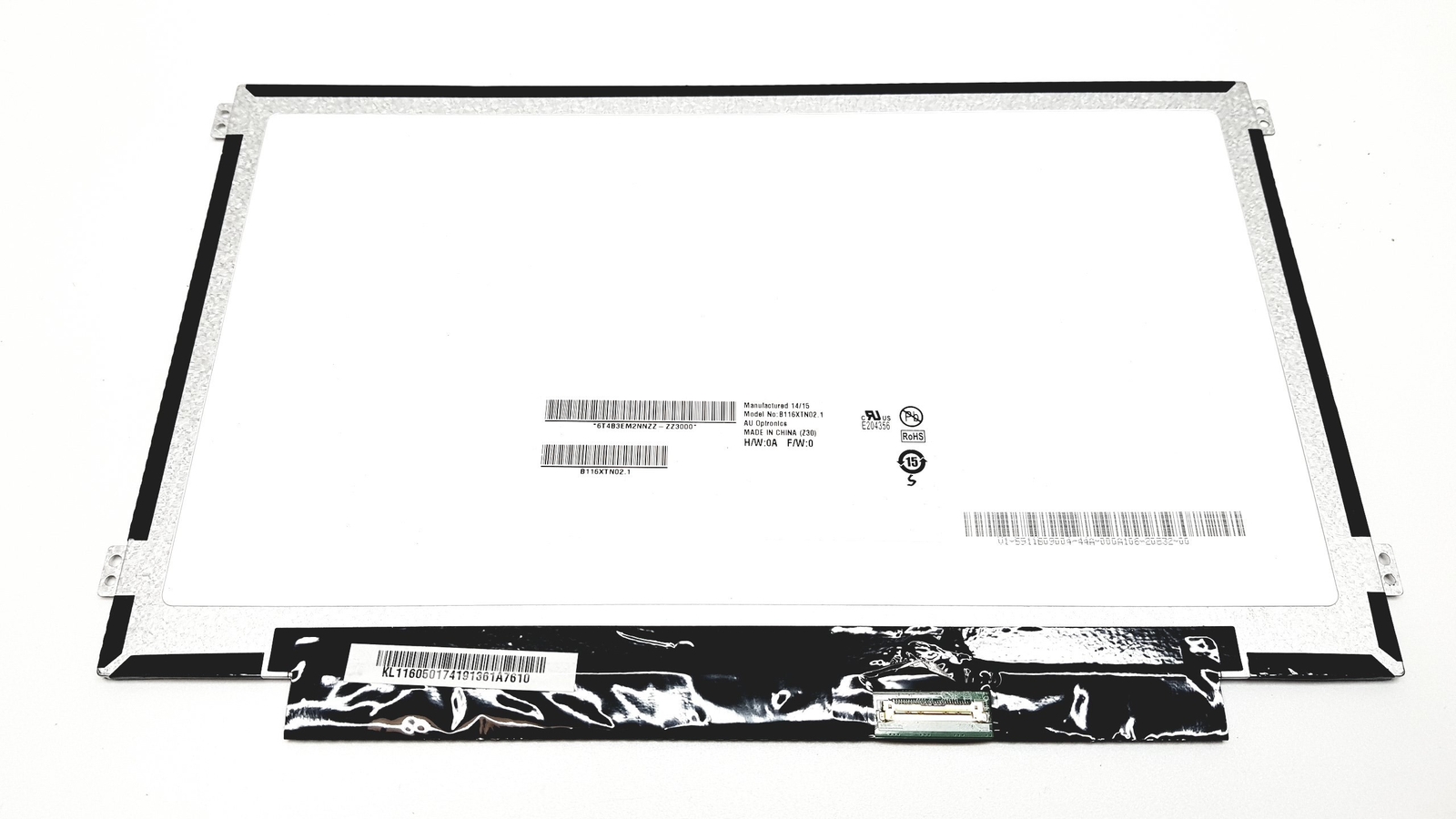 AU Optronics 11.6″ 1366X768 HD 30pin Laptop Matte LCD Display Screen B116XTN02.1