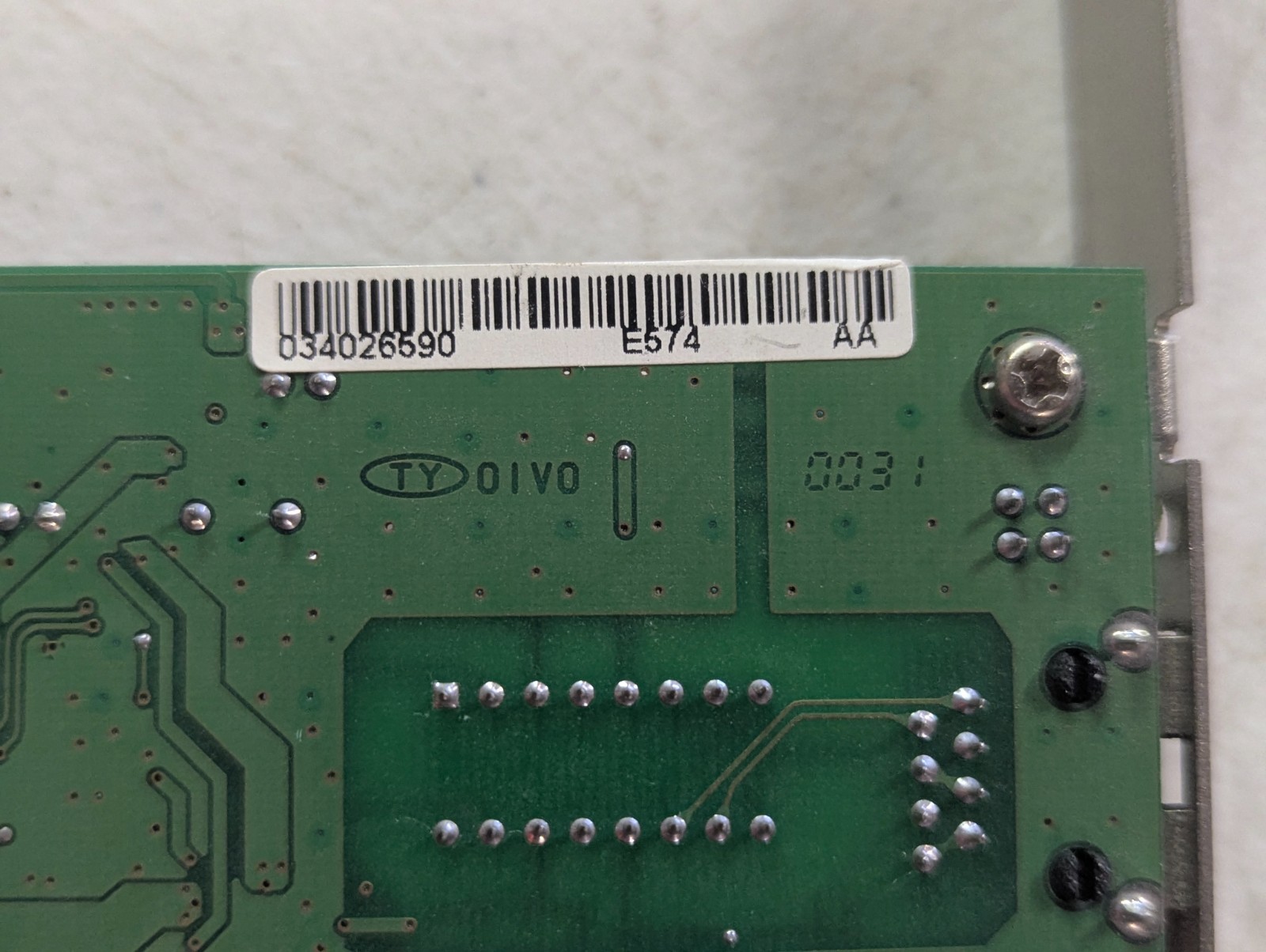 Linksys LNE100TX V4.1 E574 Rev.AA EtherFast 10/100 PCI Ethernet LAN Card RJ45