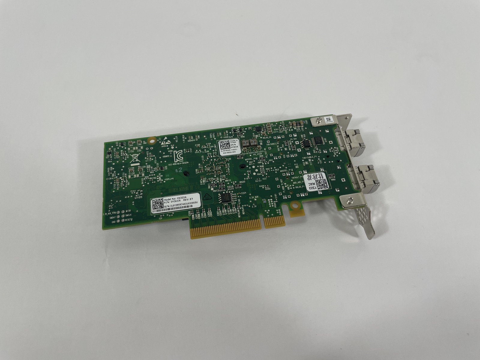 Dell Mellanox CX322A Connectx-3 2-Port 10Gbps PCI-E Network Adapter 0Y3KKR