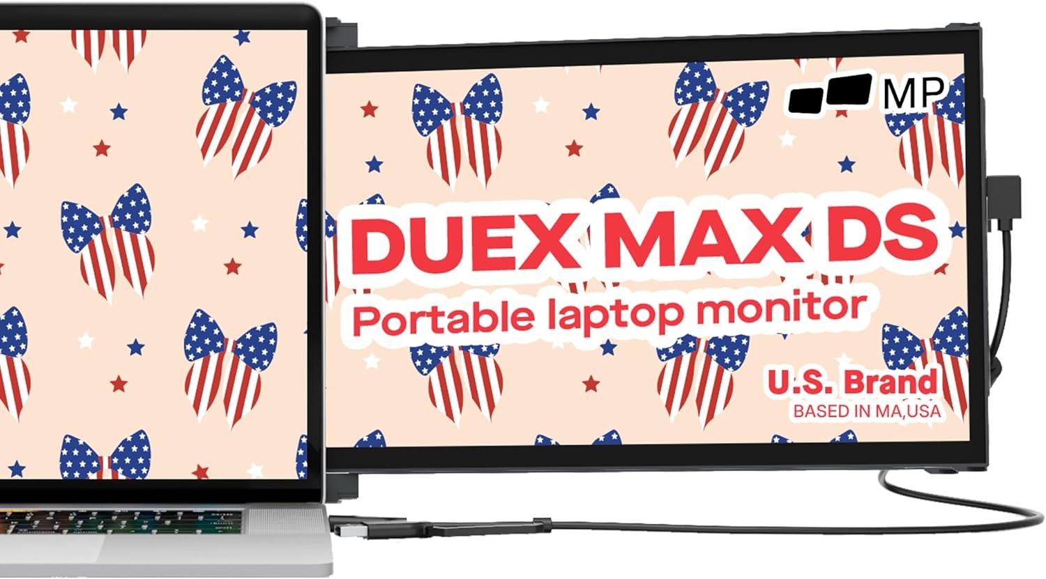 14.1” FHD Portable Monitor, Mobile Pixels Duex Max DS, USB Type-C/HDMI